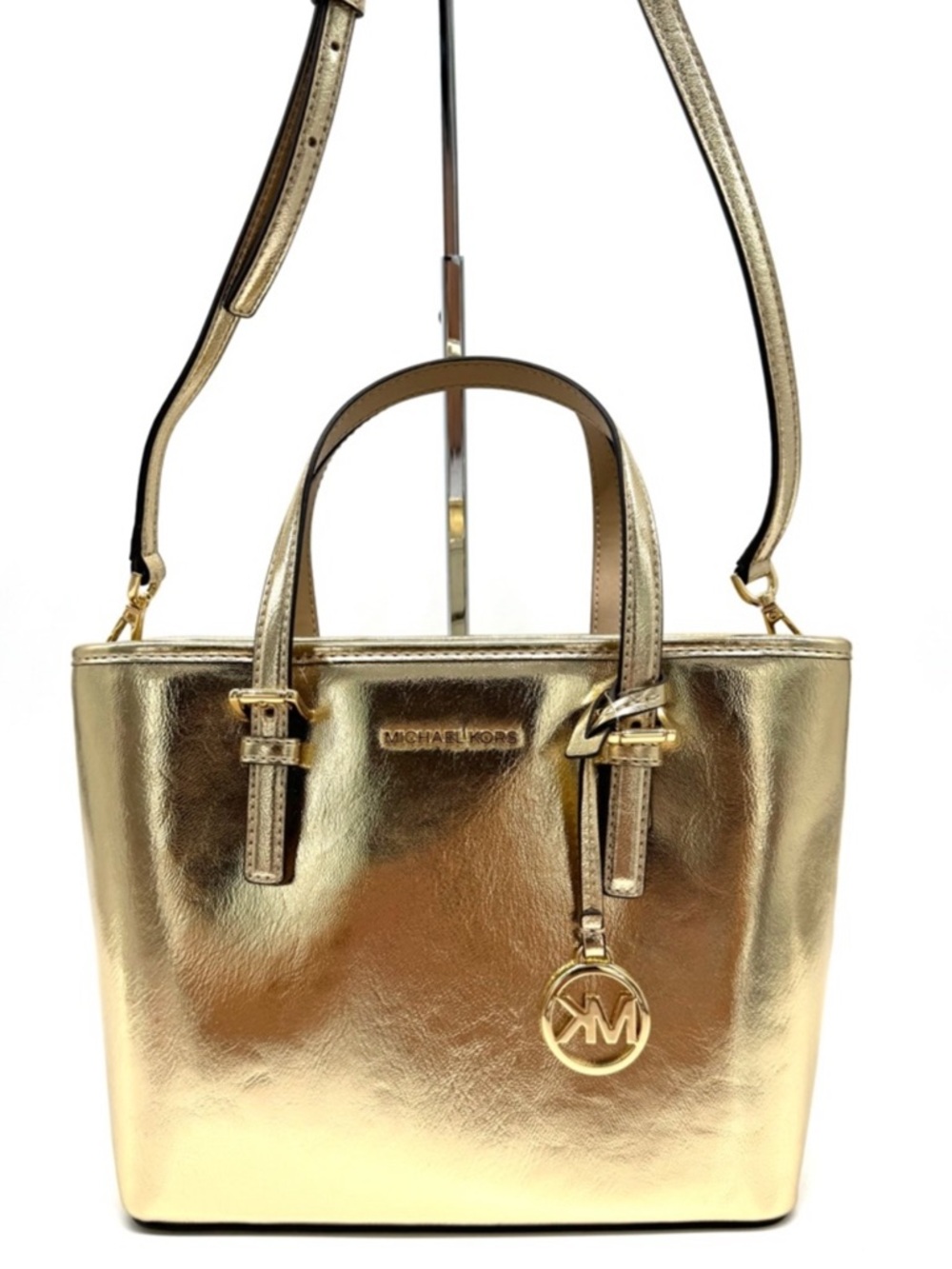 Michael Kors Jet Set Travel XS TZ Tote Bag Pale Gold